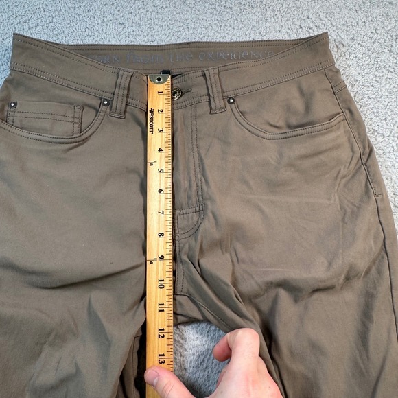 prAna Brion Slim Fit Pants Mens 32x31 Brown Stretch Hiking Outdoor - Picture 7 of 10